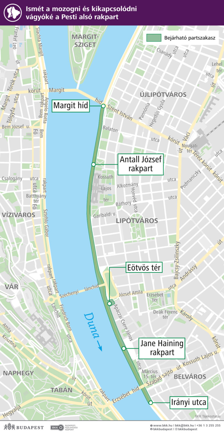 Pünkösd alatt sem lehet a pesti rakparton autózni 1