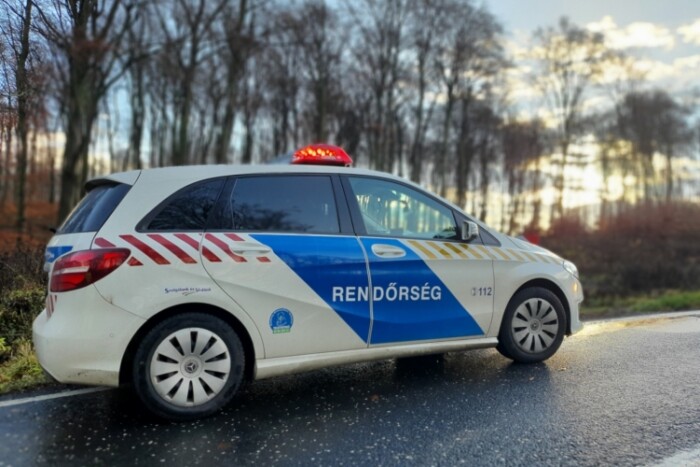 170-nel menekült, majd belefejelt a rendőrautóba