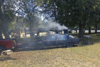 Gumi helyett marhát füstöl ez a Cadillac