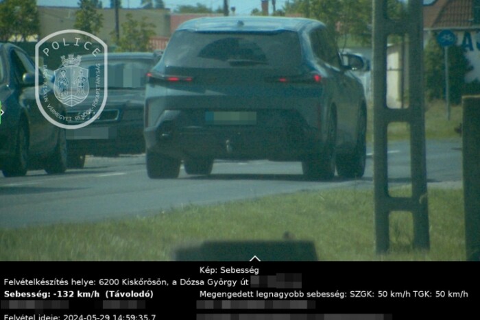 50 helyett 132-vel húzott el a traffipax előtt Kiskőrösön