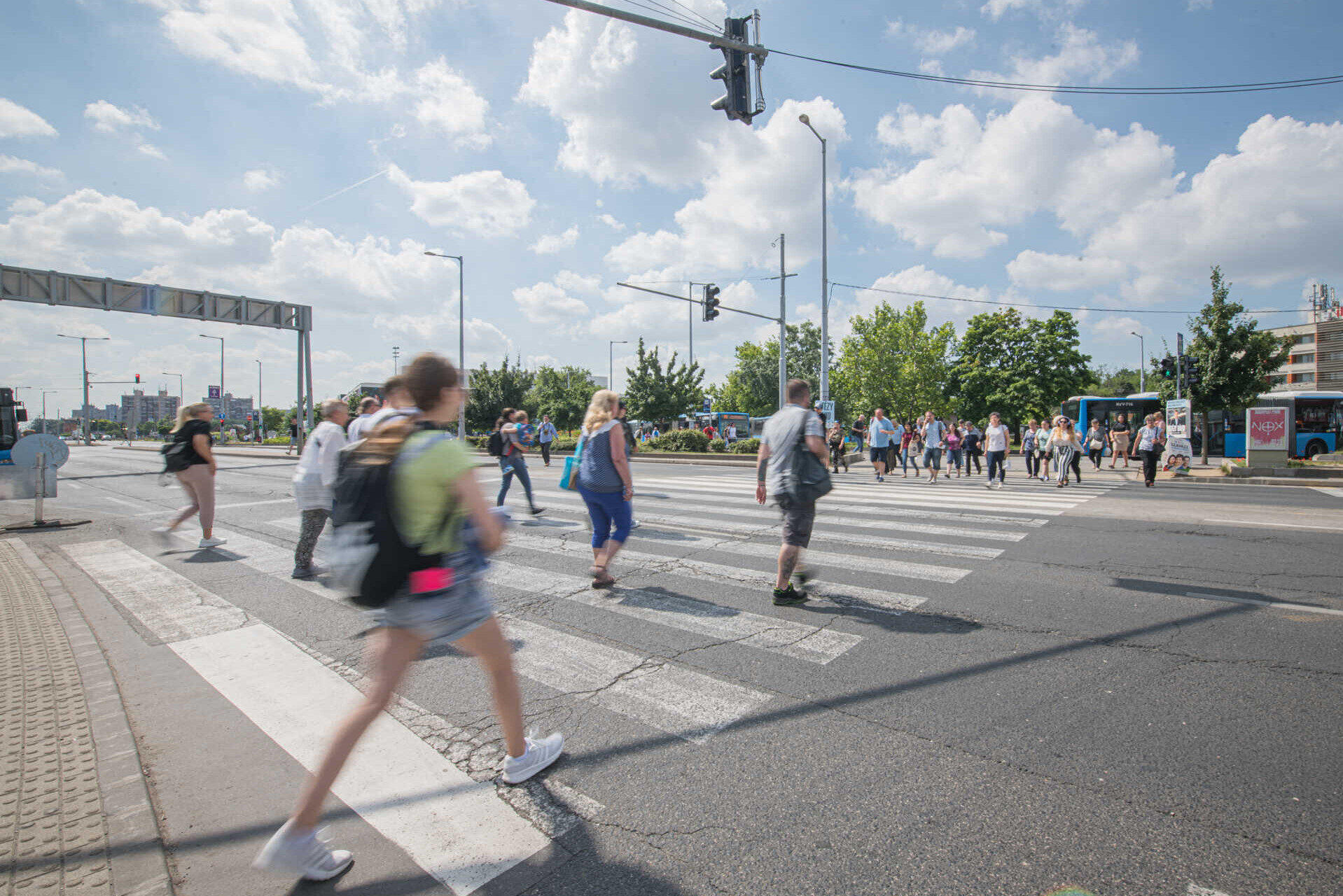 Megmarad egy ideiglenesnek szánt budapesti zebra