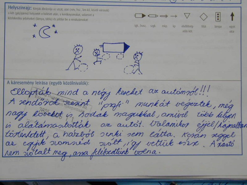 Olyan betétlapot írt egy magyar autós, a biztosítónál hangosan nevettek 3