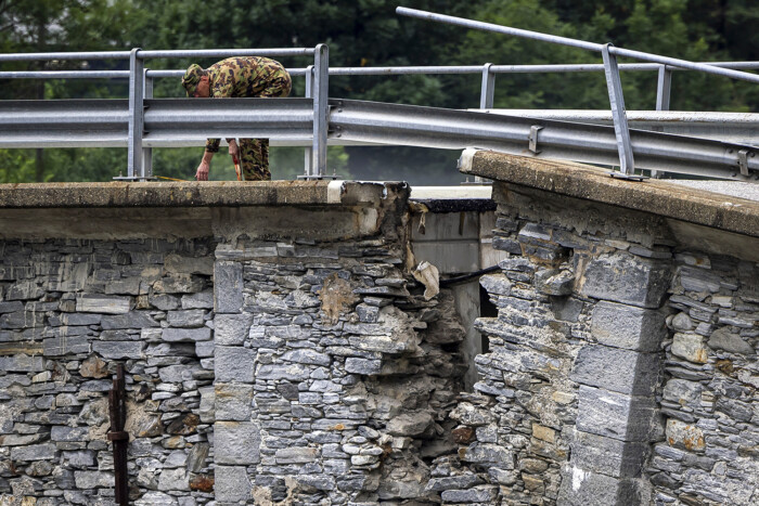 Masszív kőhidat pusztított el az ítéletidő Svájcban 2