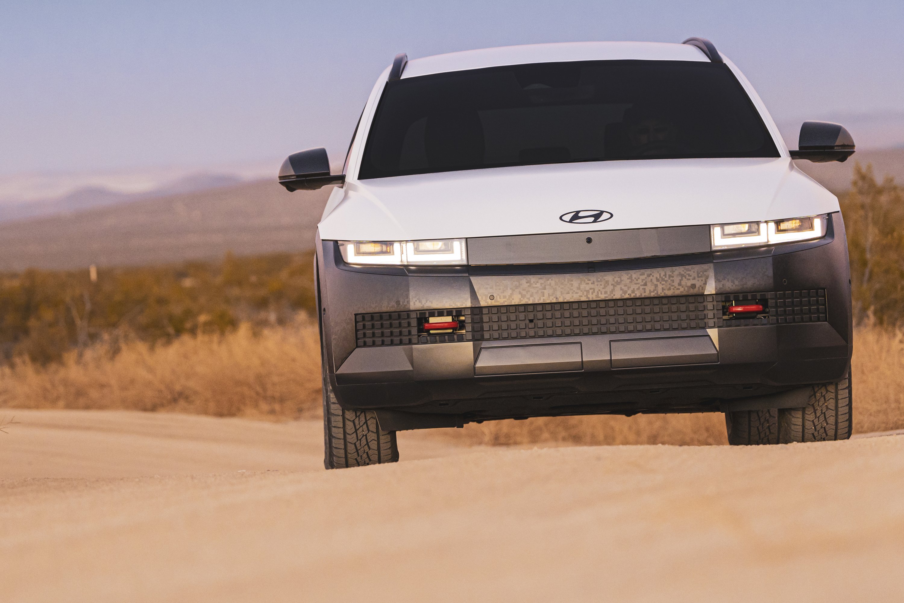 An off-road version of Hyundai's electric car 33 was made