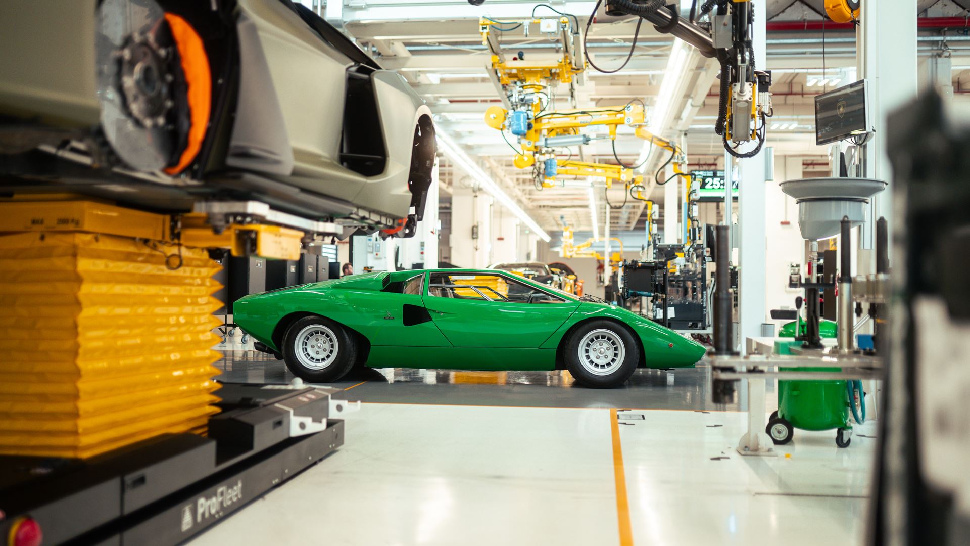 The legendary Lamborghini 16 has returned to its birthplace