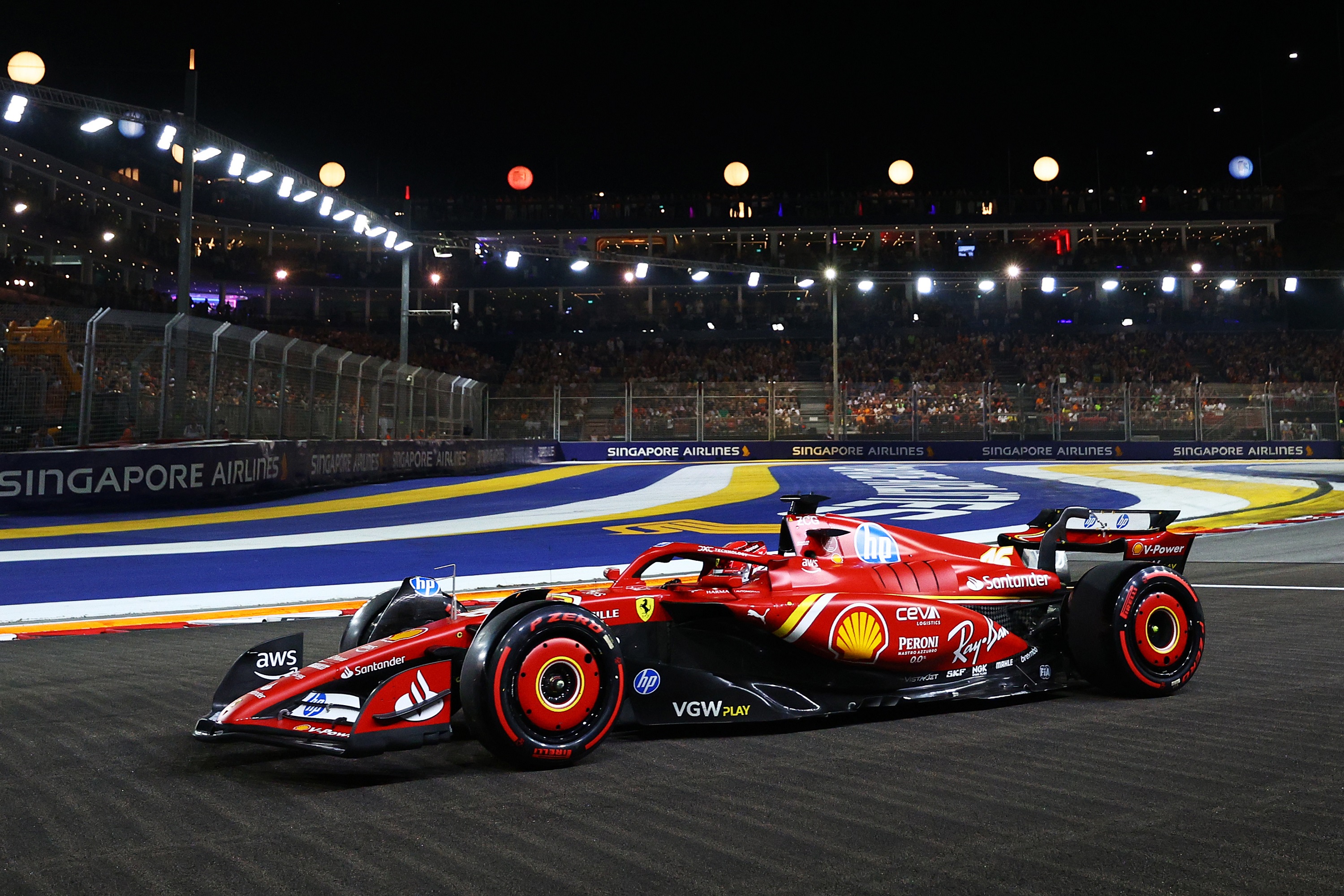 F1: Ezen ment el a Ferrari szingapúri időmérője
