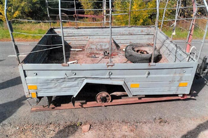 Olyan utánfutót fogtak a békési rendőrök, hogy csak néztek 1