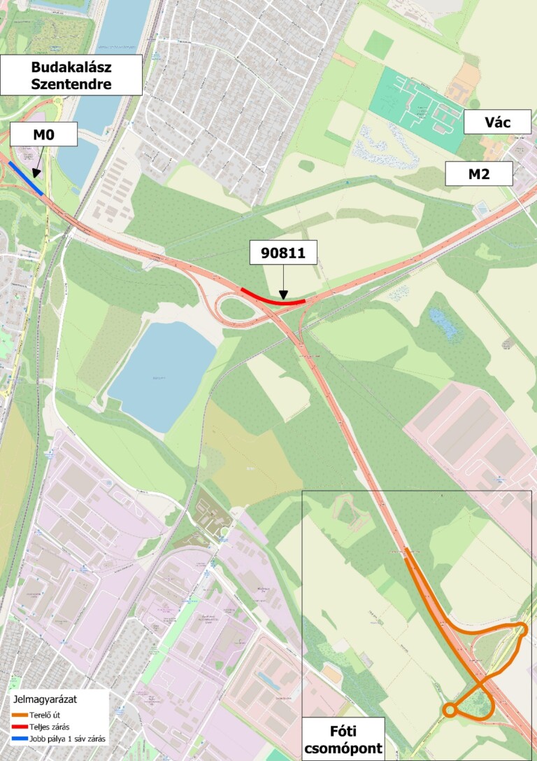 Többször is teljes útzár lesz az M0-son 1 | Vezess Többször is teljes útzár lesz az M0-son 1