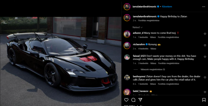 Most volt Zlatan Ibrahimović szülinapja és ez csak egyet jelenthet 2