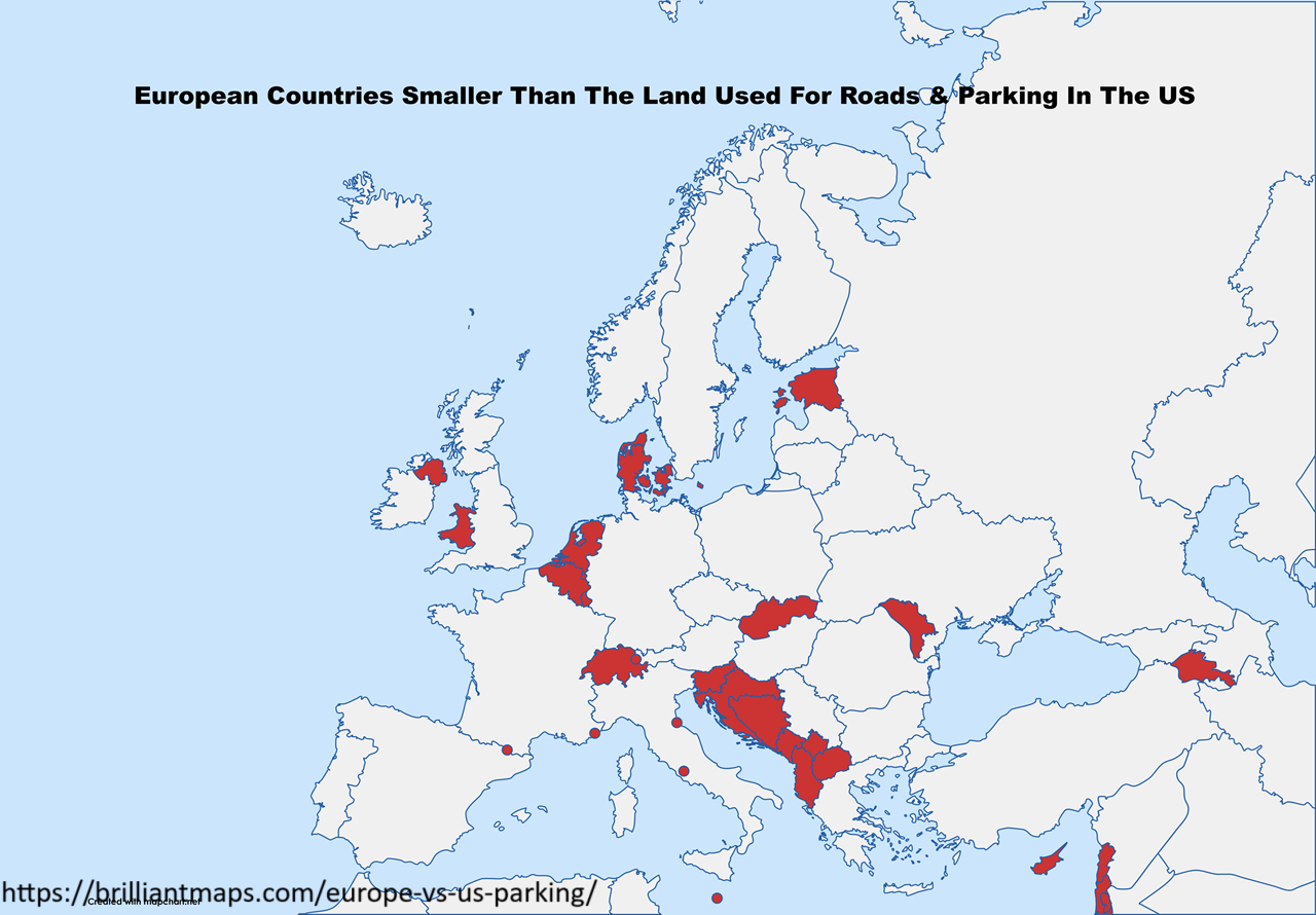 It will blow your mind when you find out how many parking lots there are in America 2