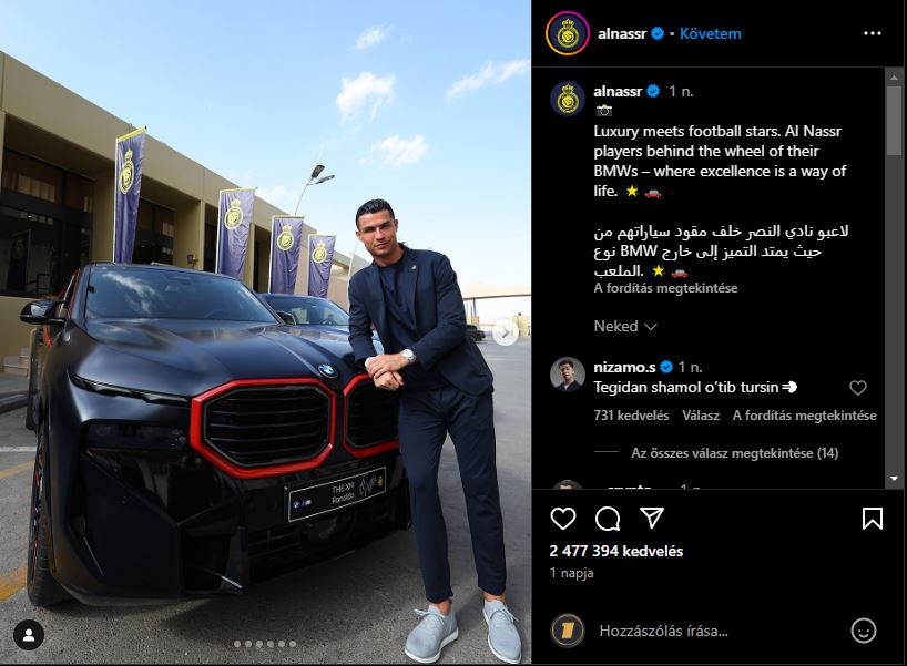 Egyedi, méregdrága autót kapott Cristiano Ronaldo 6 | Vezess Egyedi, méregdrága autót kapott Cristiano Ronaldo 6