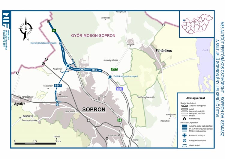 Gyalogosok lepték el az autópályát Sopronnál 1