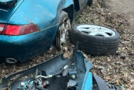 Videón a Feneketlen-tóba csúszott Porsche mentése 1