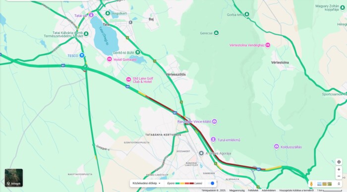 Durva dugó 2025 első hétvégéjén az autópályán 2