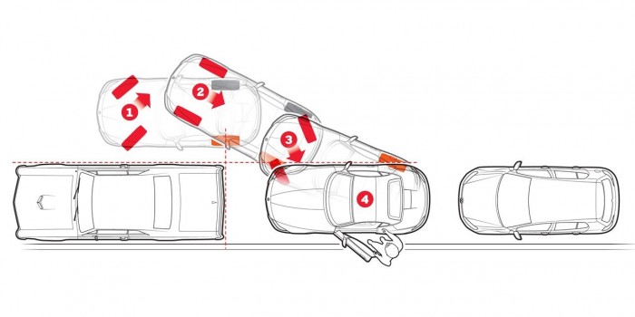 Az erkélyről vették fel a szenvedést a parkolóban 1