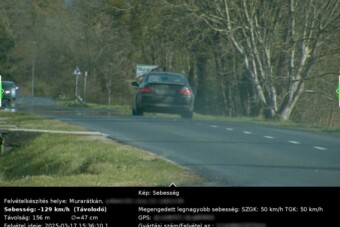 A település vége előtt gyorsított 130-ra Zalában, 468 ezrébe került