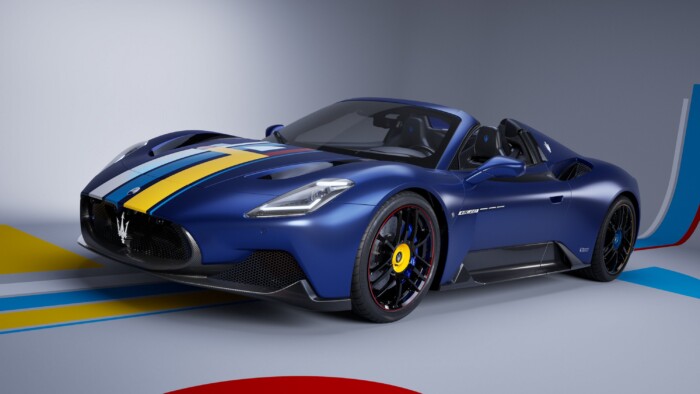 Absztrakt festmények kelnek életre ezen a Maseratin 7