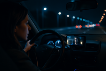 Levideózták a vezetés közben videót néző sofőrt