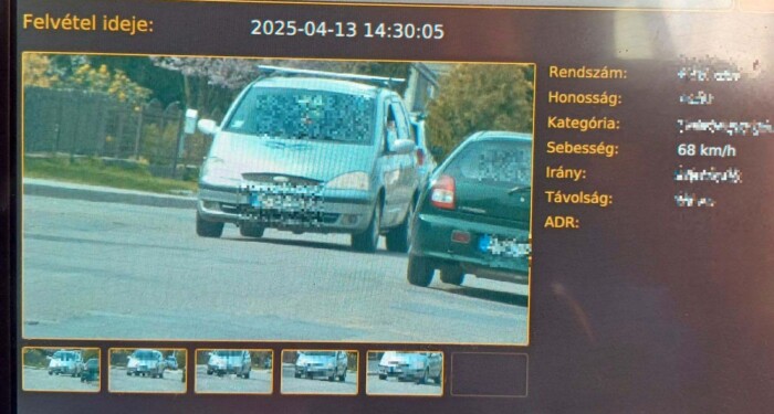 Térült-fordult, öt perc alatt kétszer mérte be ugyanaz a traffipax 1