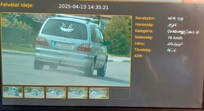 Térült-fordult, öt perc alatt kétszer mérte be ugyanaz a traffipax 2