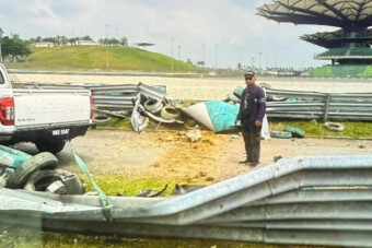 Ilyen, amikor 230 km/óránál száll el a fék, és jön a kanyar