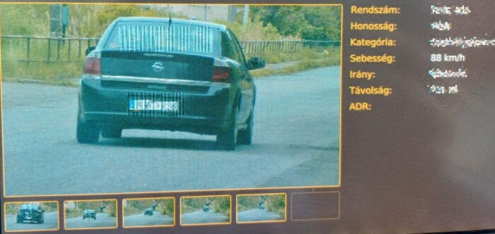 Három perc alatt kétszer kapta el a traffipax a salgótarjáni autóst 2