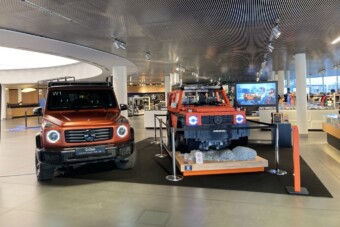 Gyerekeknek hozzák ezt a Mercedest Budapestre