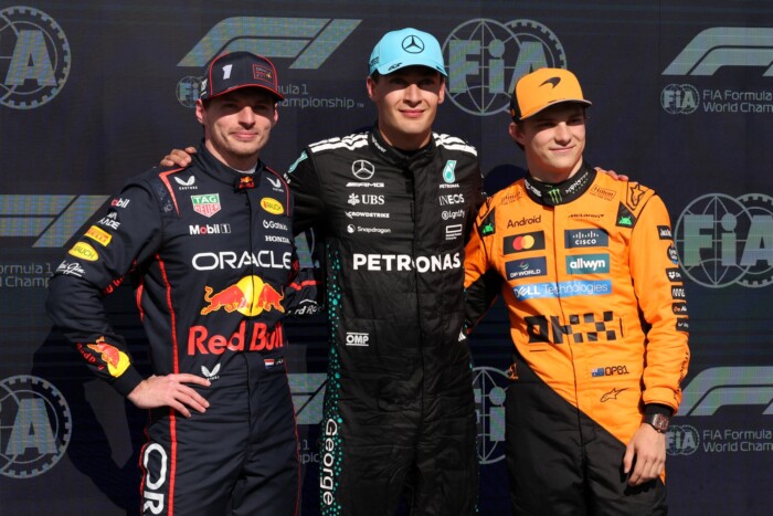 F1: Verstappennek üzent a pole-ja után Russell 3