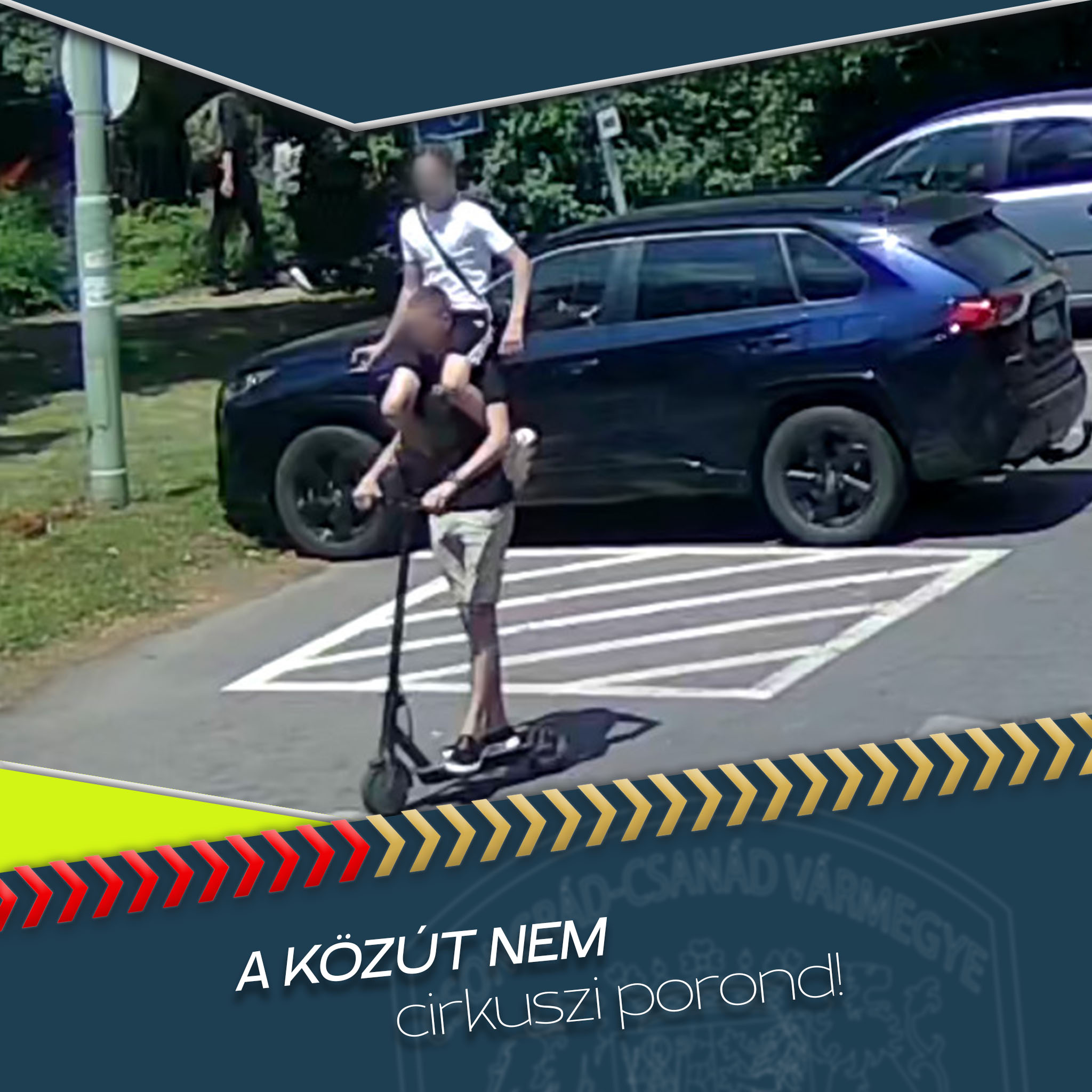 Nagy őrültséget csinált két diák egy rolleren, rendőrök jelentek meg az iskolánál 1