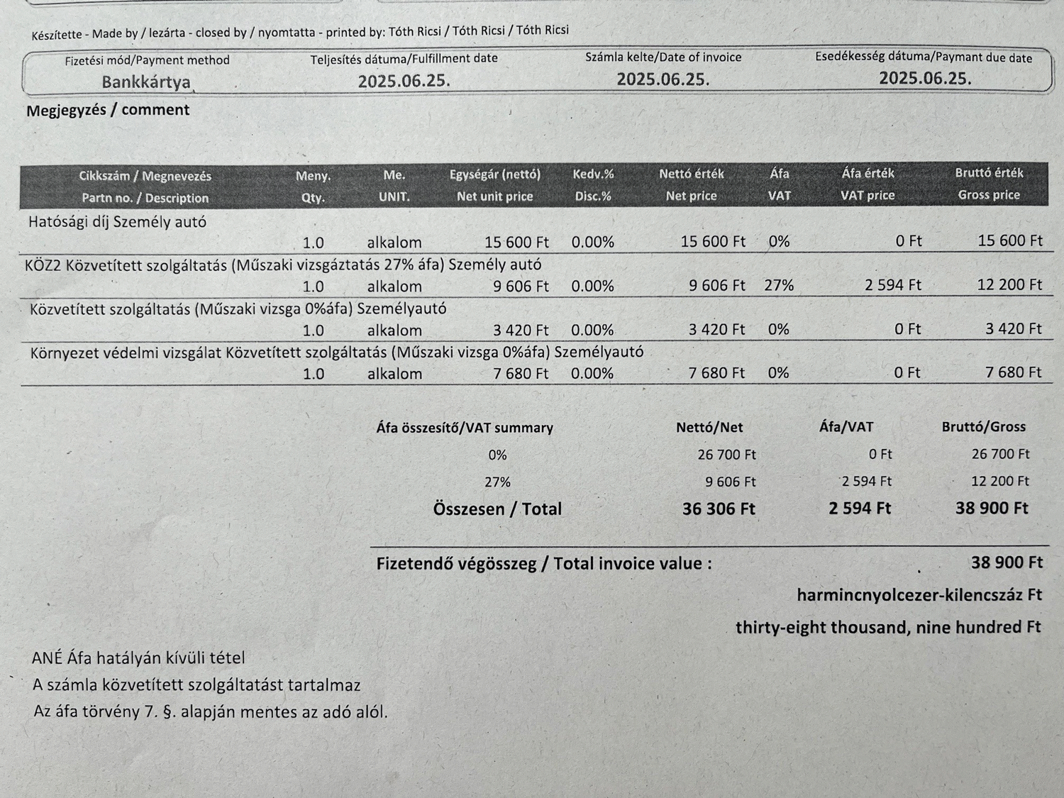 Megugrott a műszaki vizsga ára 6