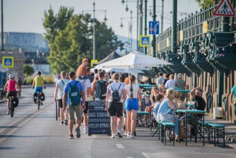 Egész nyárra lezárják a pesti rakpartot