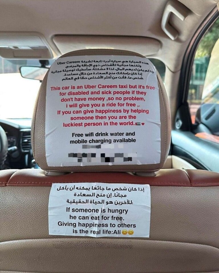 Egy cetli tette híressé az önzetlen taxist – ez állt rajta 1 | Vezess Egy cetli tette híressé az önzetlen taxist – ez állt rajta 1