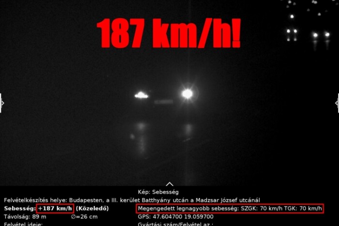 187-tel száguldozott egy ámokfutó Budapesten