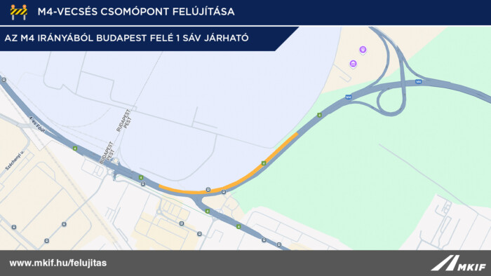 Útfelújítás indul a ferihegyi reptérnél, dugó lehet 1