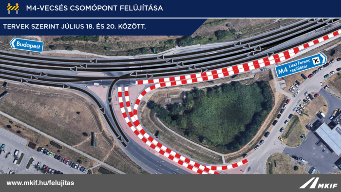 Napokig sávlezárások lesznek a ferihegyi reptérnél 2