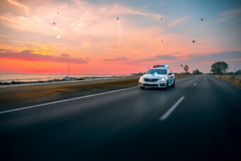 A rendőrség olyan képeket mutatott járműveiről, amilyeneket csak ritkán