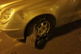 A Margit hídon fogták meg a felnin autózó mercist