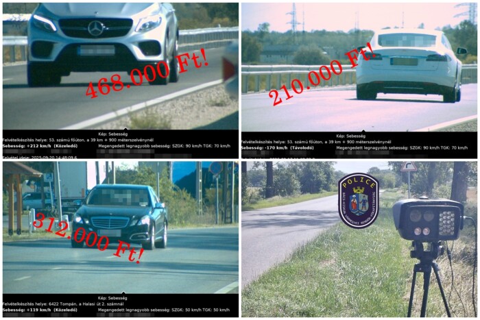 Három fotó, egymillió forint: így büntet a magyar rendőrség