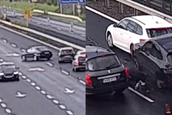 Lazán megfordult az M1-es terelésében, nem is tudja, mekkora galibát okozott így