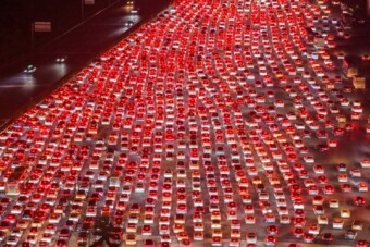 Van, ahol 36 sáv is kevés ahhoz, hogy ne legyen dugó