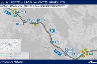 Éjszaka is újabb lezárások lesznek az M1-esen