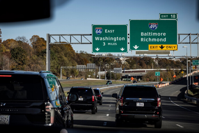 Ilyen autóflotta várta Orbán Viktort Washingtonban 1
