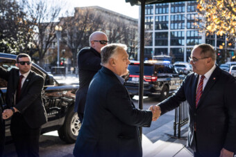 Ilyen autóflotta várta Orbán Viktort Washingtonban