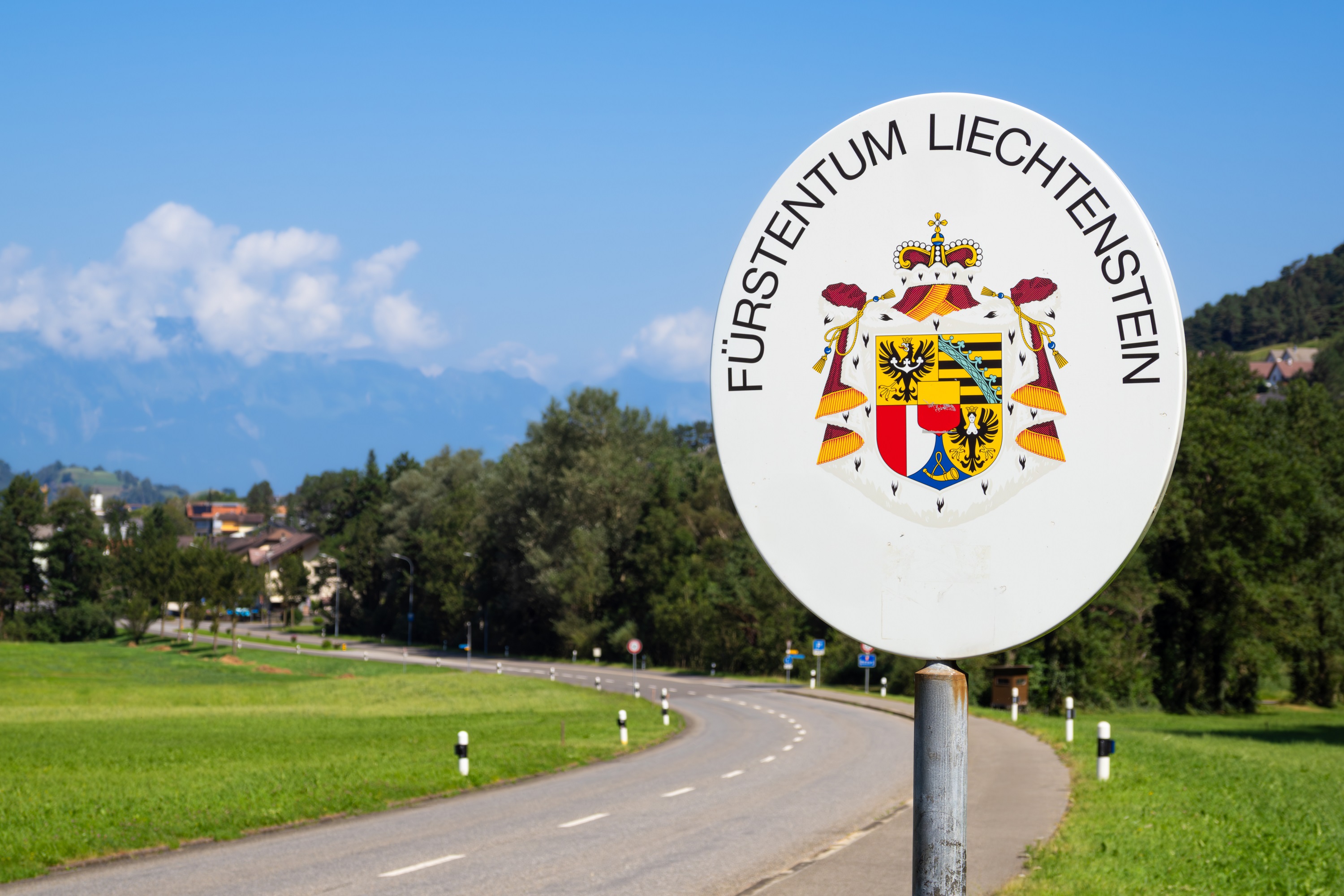 Entrance Sign to the Principality of Liechtenstein | Vezess | Vezess
