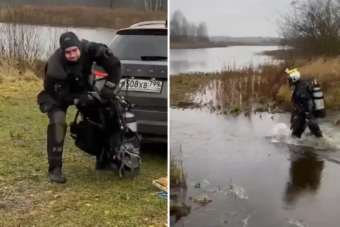 Szokatlan dolgot húztak ki búvárok egy orosz tóból