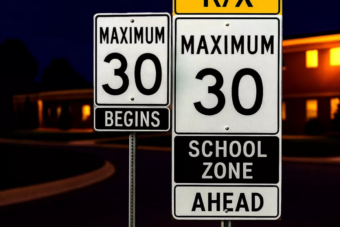 Óriástáblákra cserélte a traffipaxokat egy város