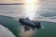 Jégbeszakadt rendőrautóról posztolt a rendőrség 3