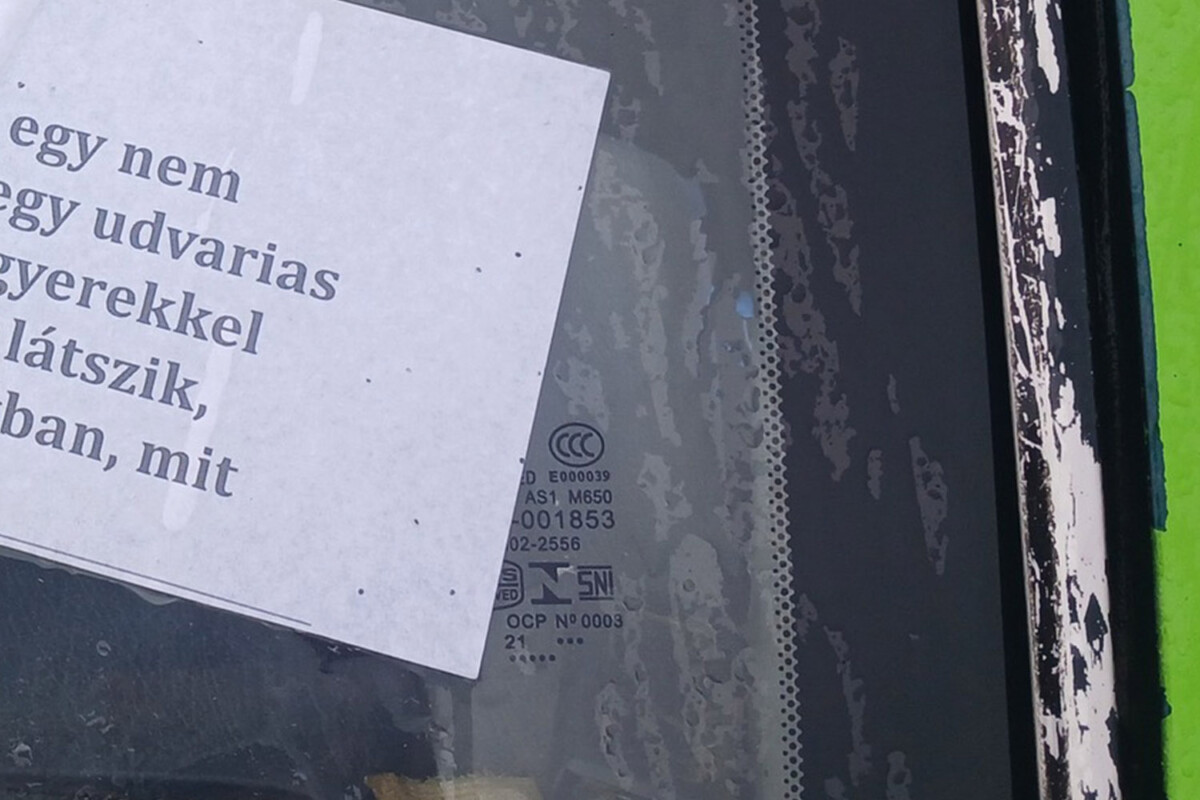Üzenet a szélvédőn: a használt autókból látszik, mennyi bunkó van Magyarországon