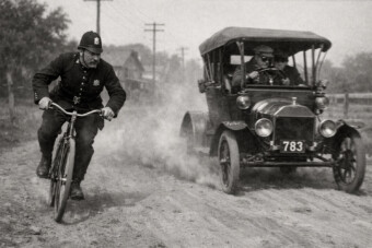 Ilyen sebességgel “száguldott” a világ első gyorshajtója