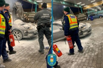 Nem akármilyen baleset történt a magyar határon